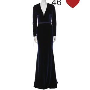 Velvet Jovani dark navy Patterned Maxi Dress